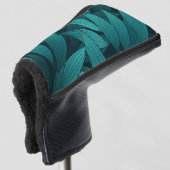 Tropische bladeren met gradiënt golfheadcover (3/4 voorkant)