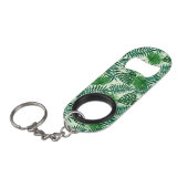 Tropische bladeren mini flessenopener (Voorkant Gekanteld)