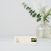 Tropische bladeren mini visitekaartje (Staand voorkant)