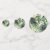 Tropische bladeren Mix botanische tuin groen Confetti (Achterkanten)