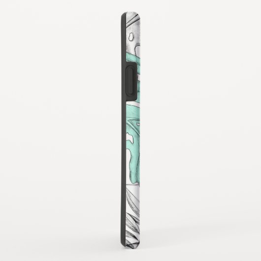 Tropische bladeren Mode Case-Mate iPhone Case (Achterkant/rechts)
