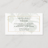 Tropische bladeren Modern Interior Design Visitekaartje (Achterkant)