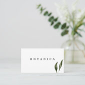 Tropische bladeren modern visitekaartje (Staand voorkant)