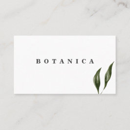 Tropische bladeren modern visitekaartje