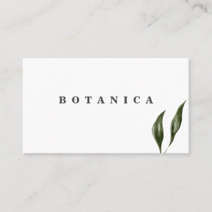 Tropische bladeren modern visitekaartje