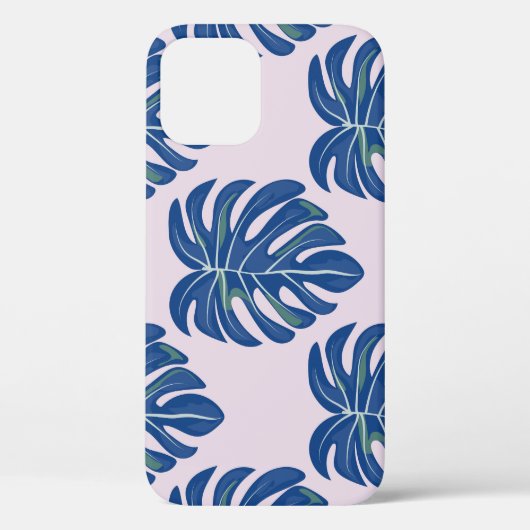 Tropische bladeren modieus naadloos patroon Case-Mate iPhone case (Achterkant)