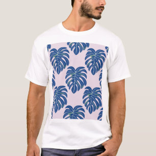 Tropische bladeren modieus naadloos patroon t-shirt