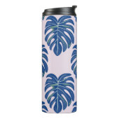 Tropische bladeren modieus naadloos patroon thermosbeker (Gedraaid links)