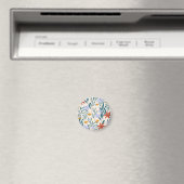 Tropische bladeren: modieuze Abstracte achtergrond Magneet (Insitu (Vaatwasser))