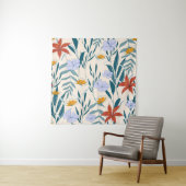Tropische bladeren: modieuze Abstracte achtergrond Wandkleed (In situ)