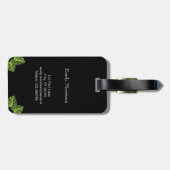 Tropische bladeren | Monogrammen Bagagelabel gestr (Achterkant horizontaal)