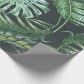 Tropische bladeren, monstera, bananenblad, oerwoud cadeaupapier (Hoek)