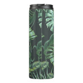 Tropische bladeren, monstera, bananenblad, oerwoud thermosbeker (Achterkant)