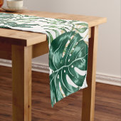 Tropische bladeren Monstera Home Decor Kitchen Korte Tafelloper (Voorbeeld)