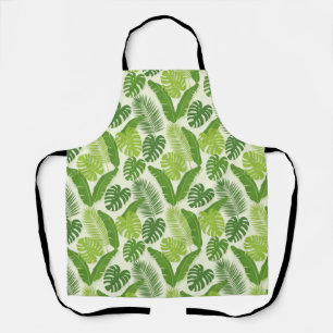 Tropische Bladeren & Monstera Naadloos Patroon Schort