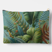 Tropische Bladeren Moody Groene Varens Accessoire  Etui (Achterkant)