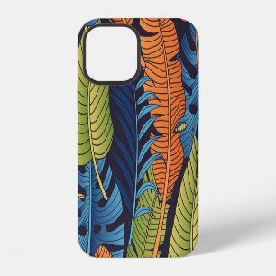 Tropische bladeren, naadloos bloemmotief. iPhone 12 hoesje