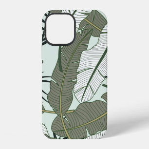 Tropische bladeren naadloos patroon iPhone 12 hoesje