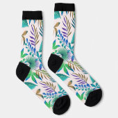 Tropische bladeren naadloos patroon sokken (Rechts)