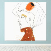 Tropische bladeren, naadloos patroonontwerp. canvas afdruk (Insitu (Houten vloer))