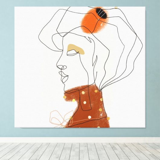 Tropische bladeren, naadloos patroonontwerp. canvas afdruk (Insitu (Houten vloer))