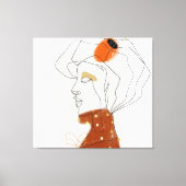 Tropische bladeren, naadloos patroonontwerp. canvas afdruk (Voorkant)