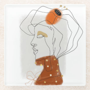 Tropische bladeren, naadloos patroonontwerp. glazen onderzetter