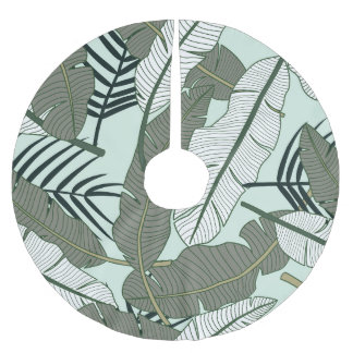 Tropische bladeren: naadloze Natuur. Kerstboom Rok