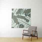 Tropische bladeren: naadloze Natuur. Wandkleed (In Situ (horizontaal))