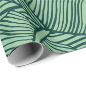 Tropische bladeren. Naadloze textuur met bananenbl Cadeaupapier (Rol Hoek)