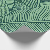 Tropische bladeren. Naadloze textuur met bananenbl Cadeaupapier (Hoek)