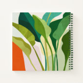 Tropische bladeren notitieboek (Achterkant)