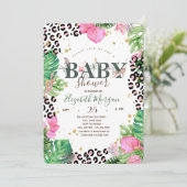 Tropische bladeren Oerwoud dieren Kaart (Staand voorkant)