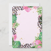 Tropische bladeren Oerwoud dieren Kaart (Achterkant)