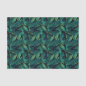 Tropische bladeren Oerwoud-olievloeistof Tissuepapier (Voorkant)