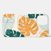 Tropische bladeren:  Oerwouden afdichting Case-Mate iPhone Case (Achterkant (horizontaal))