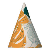 Tropische bladeren:  Oerwouden afdichting Feesthoedjes (Rechts)