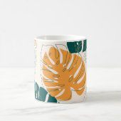 Tropische bladeren:  Oerwouden afdichting Koffiemok (Center)