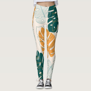 Tropische bladeren: Oerwouden afdichting Leggings