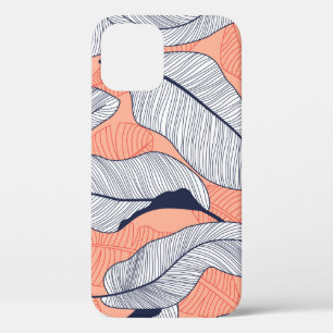 Tropische bladeren, oerwouden bladeren naadloos  f Case-Mate iPhone case