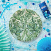 Tropische bladeren Ombre Papieren Bordje (Feest)