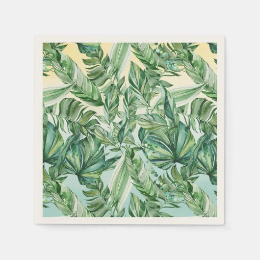 Tropische Bladeren Ombre Servet (Voorkant)