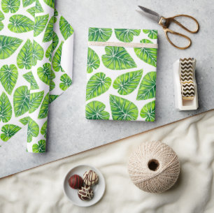 Tropische bladeren, omslagpapier cadeaupapier