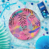 Tropische bladeren papieren bordje (Feest)