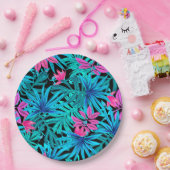 Tropische bladeren papieren bordje (Feest)