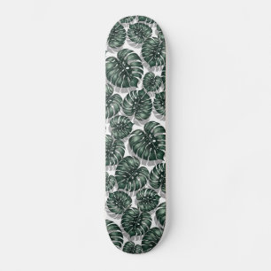 Tropische bladeren persoonlijk skateboard