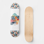 Tropische bladeren persoonlijk skateboard (Voorkant)