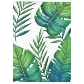 Tropische bladeren Persoonlijke Waterverf Klembord (Achterkant)