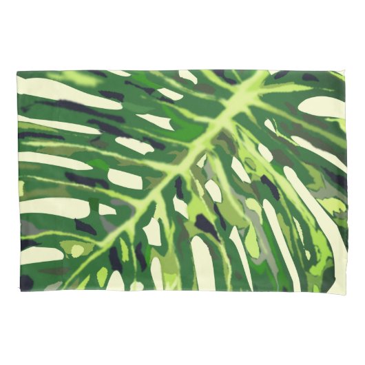 Tropische bladeren Pillow-Hoesje Kussensloop (Voorkant)