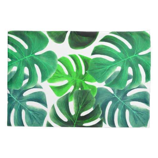 Tropische bladeren Pillow-Hoesje Kussensloop (Achterkant)